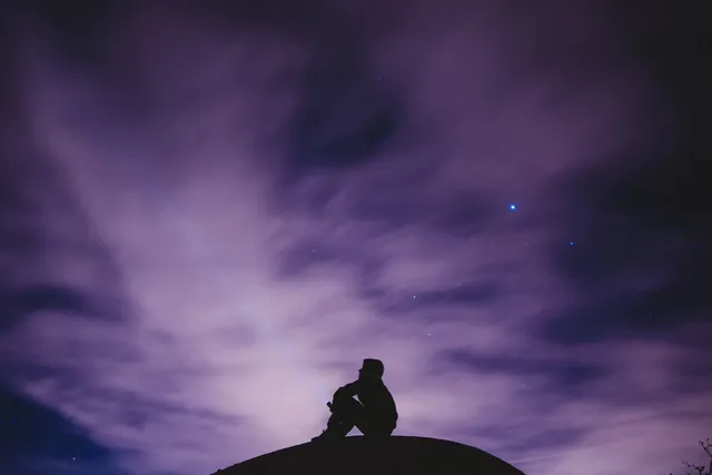 Purple Dreamy Sky Motivational Nature De